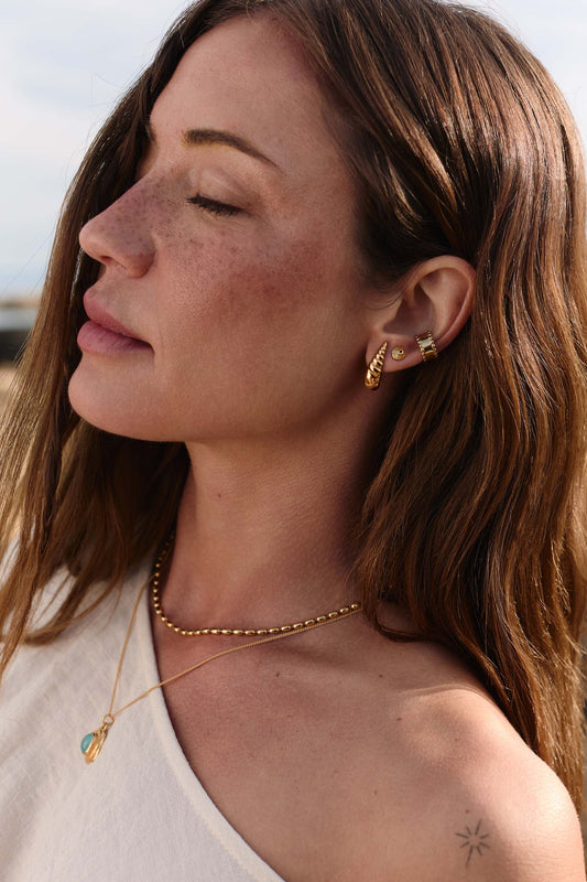 Pendientes Bohio Oro Combi