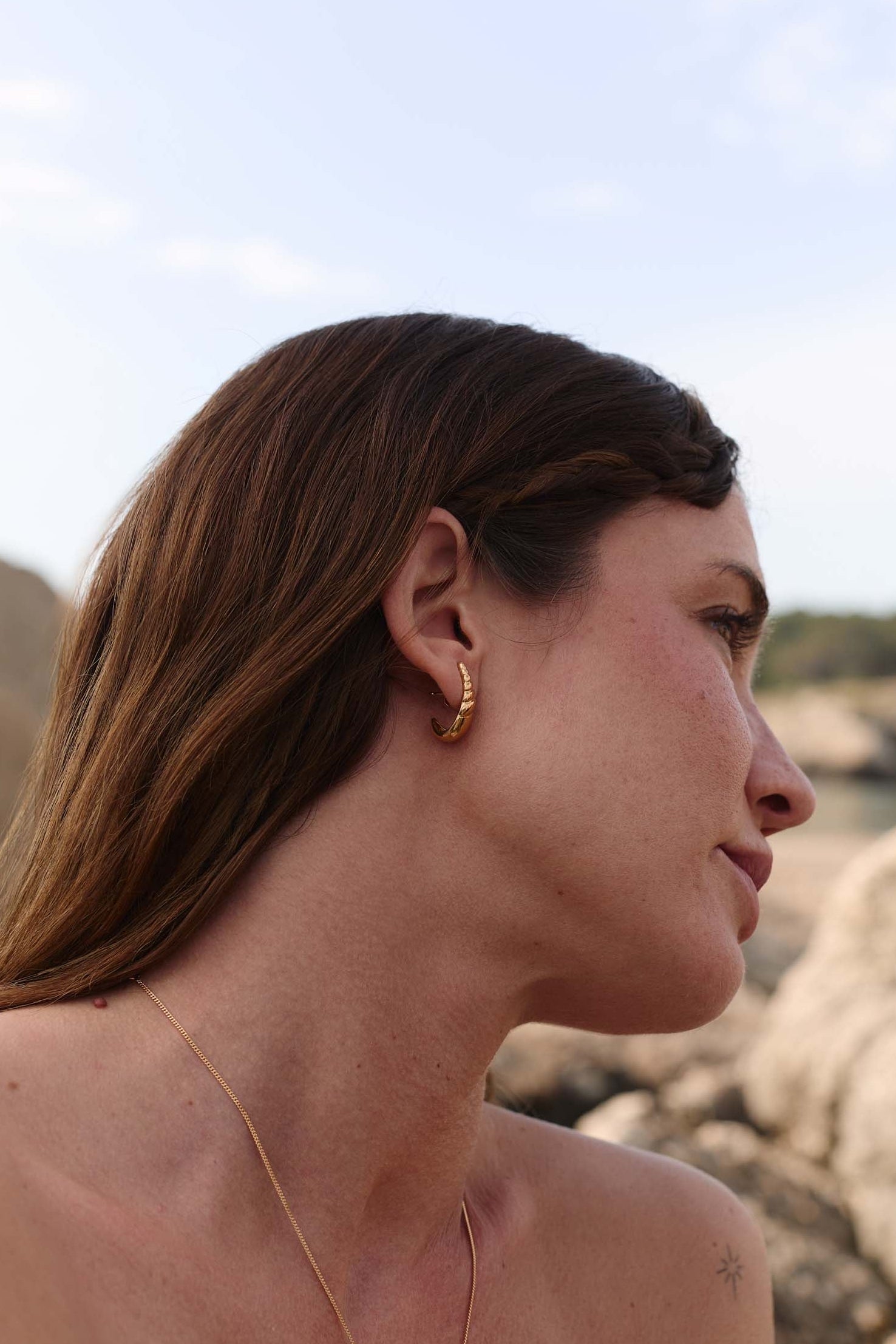Pendientes Bohio Oro 