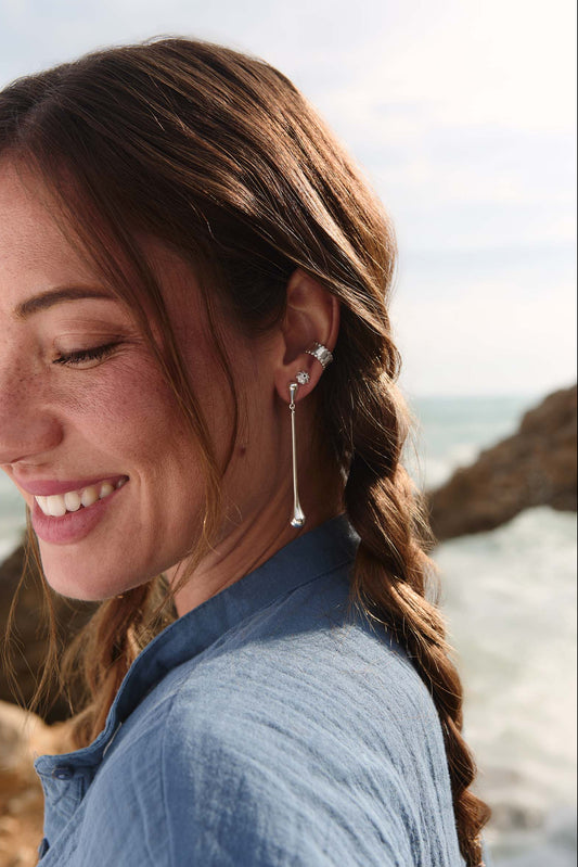 Pendientes Samtulan Plata Combi