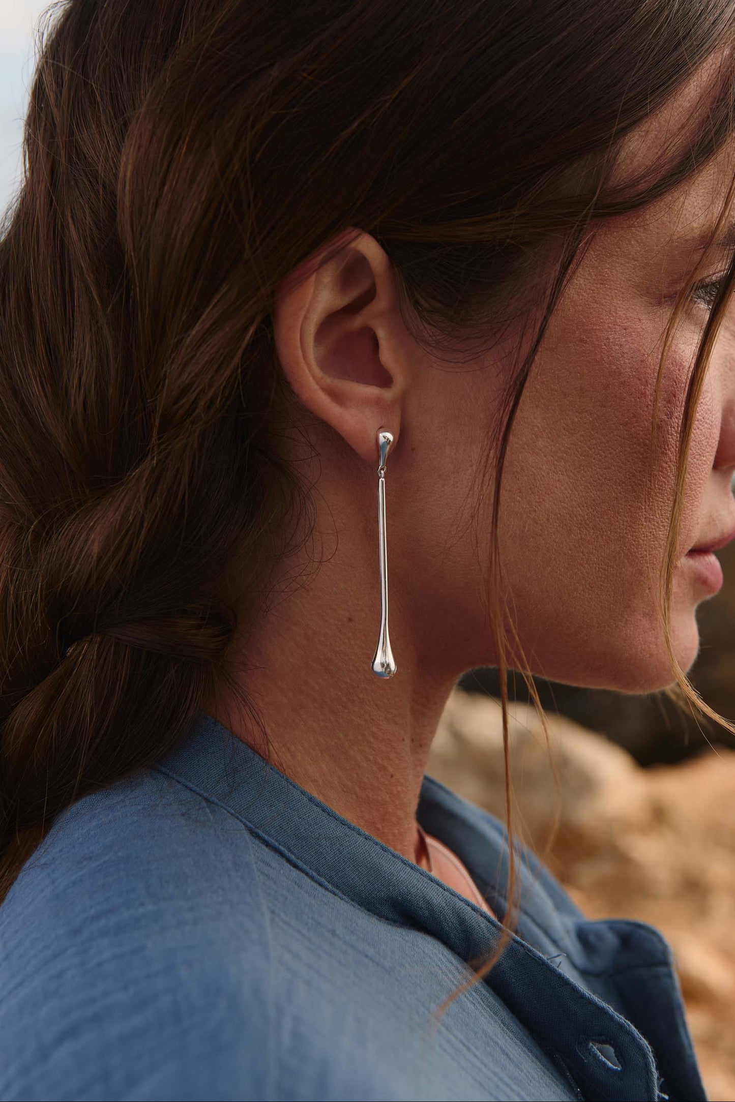 Pendientes Samtulan Plata Uno