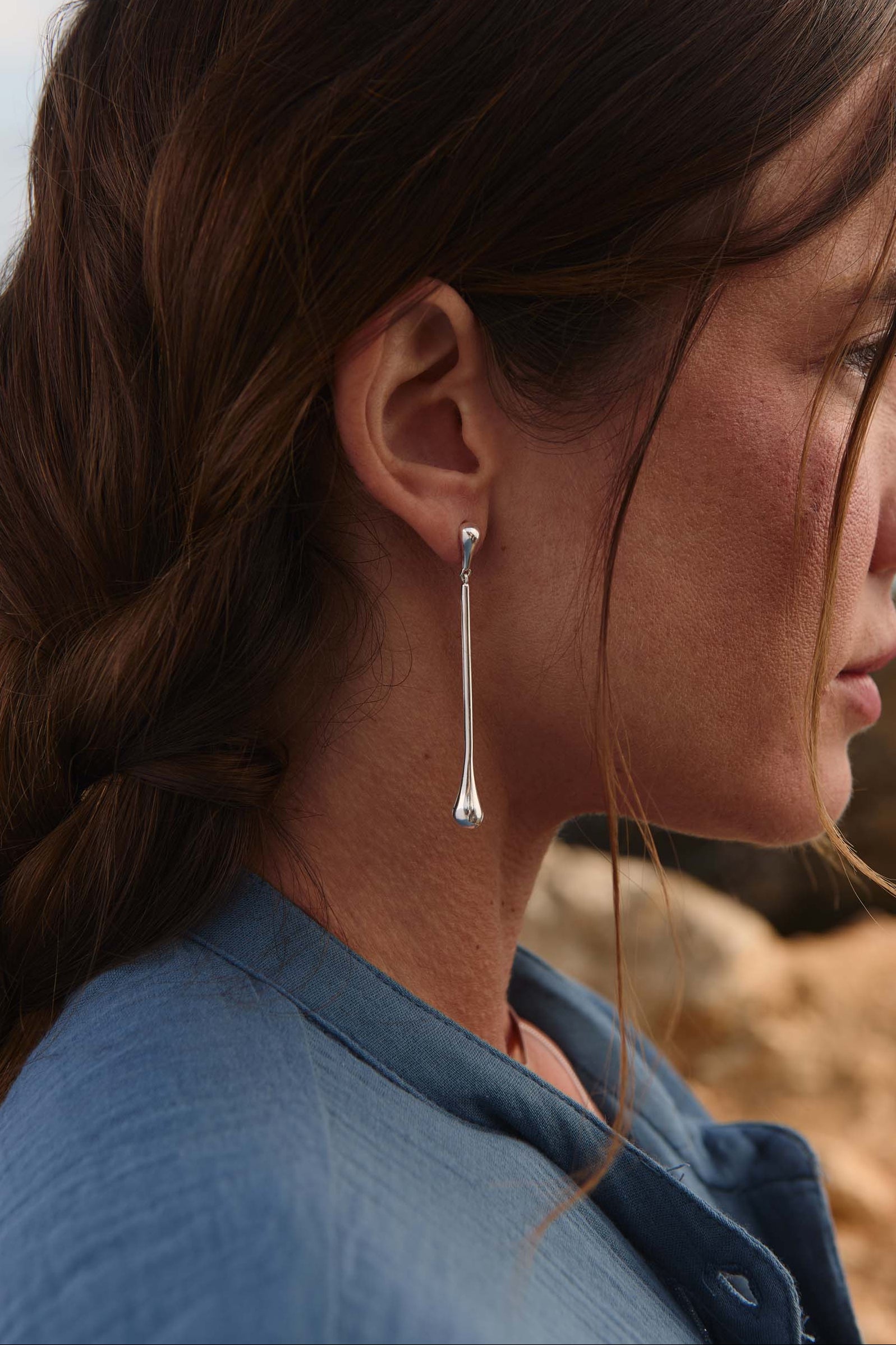 Pendientes Samtulan Plata Uno