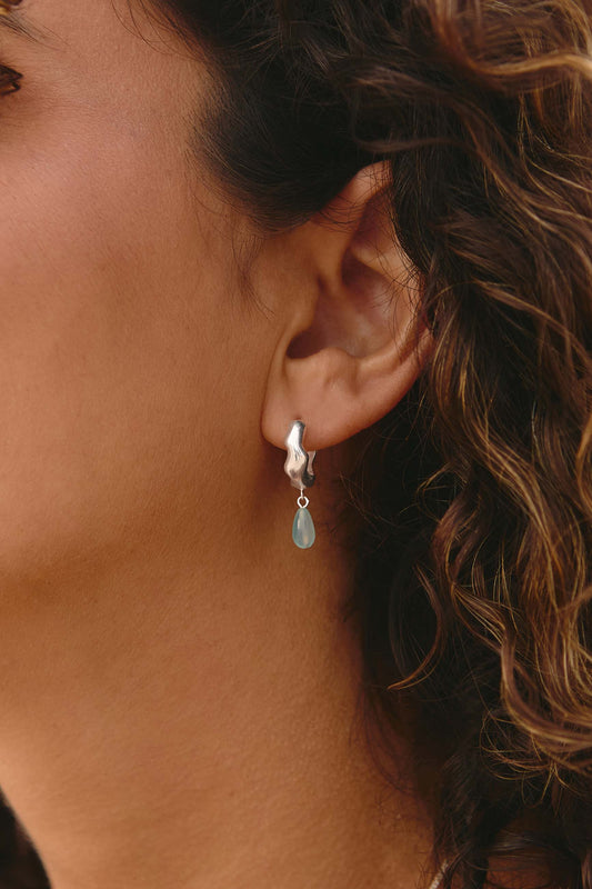 Pendientes Chap Plata Uno