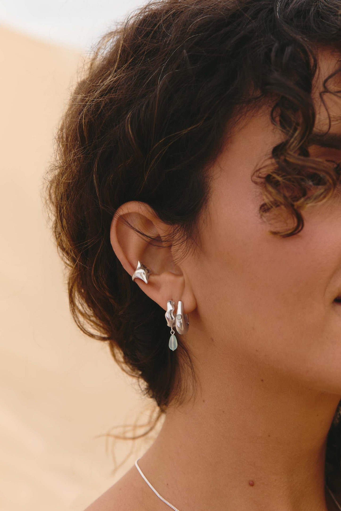 Pendientes Chap Plata Combi