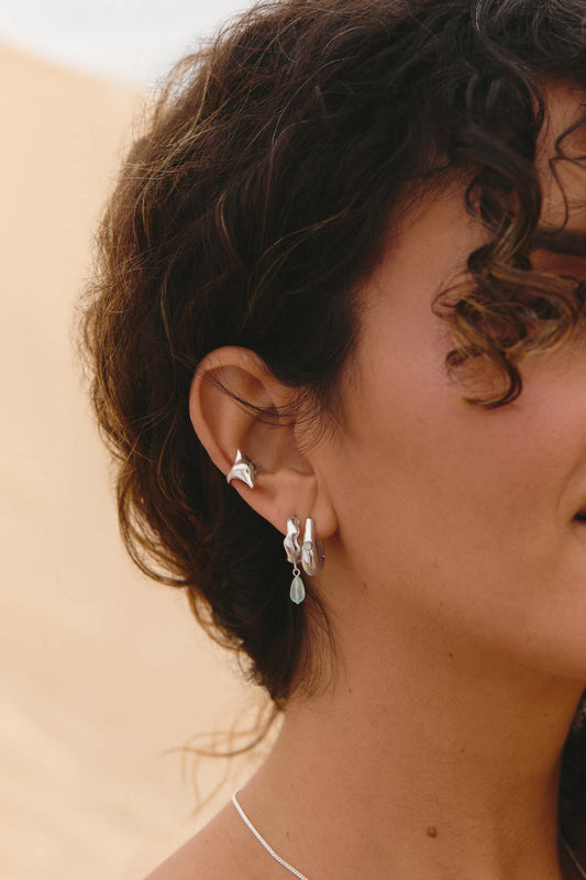 Pendientes Chap Plata Combi