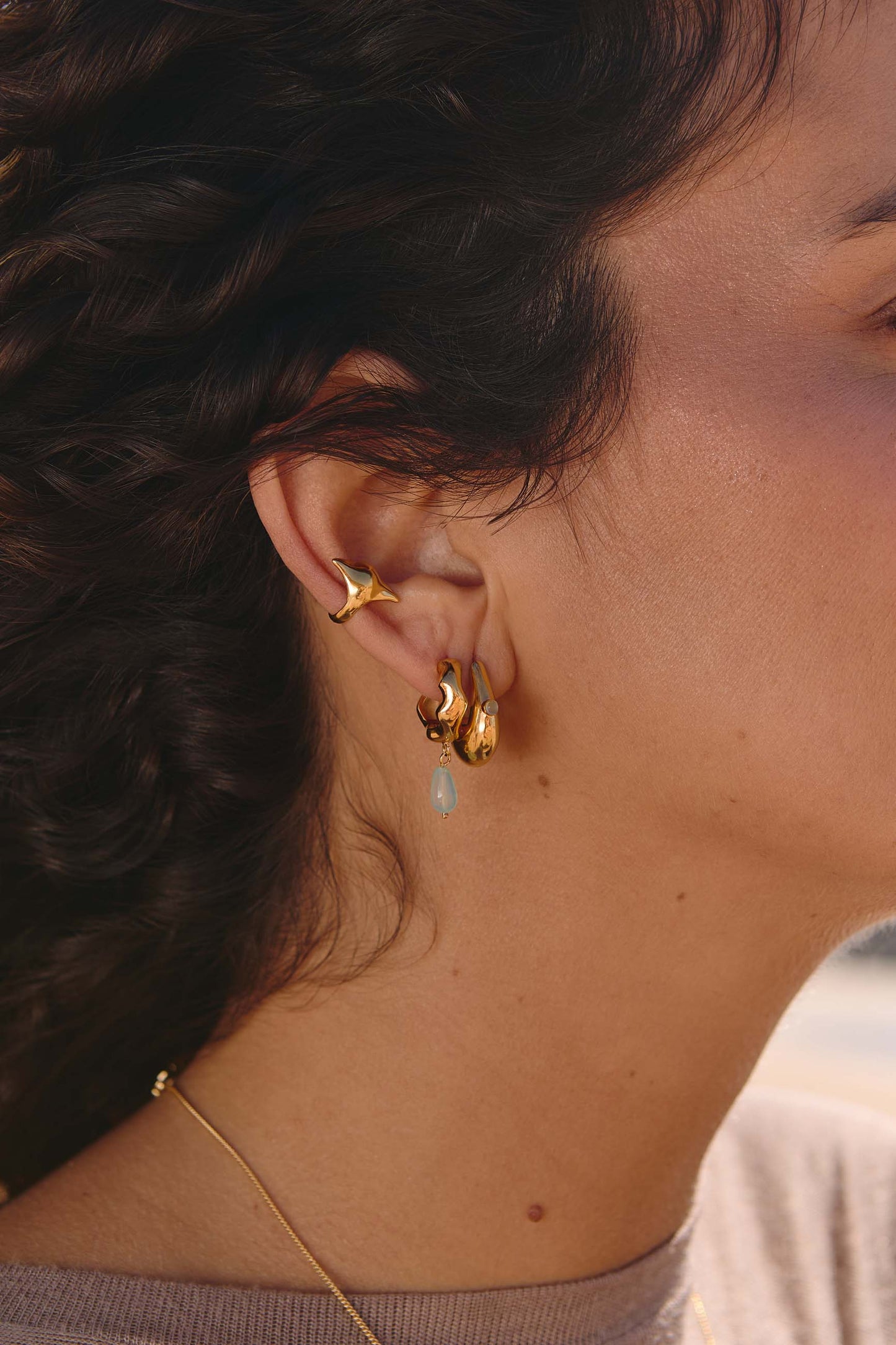  Pendientes TAPAKNA Oro Combi