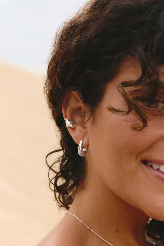  Pendientes TAPAKNA Plata Dos