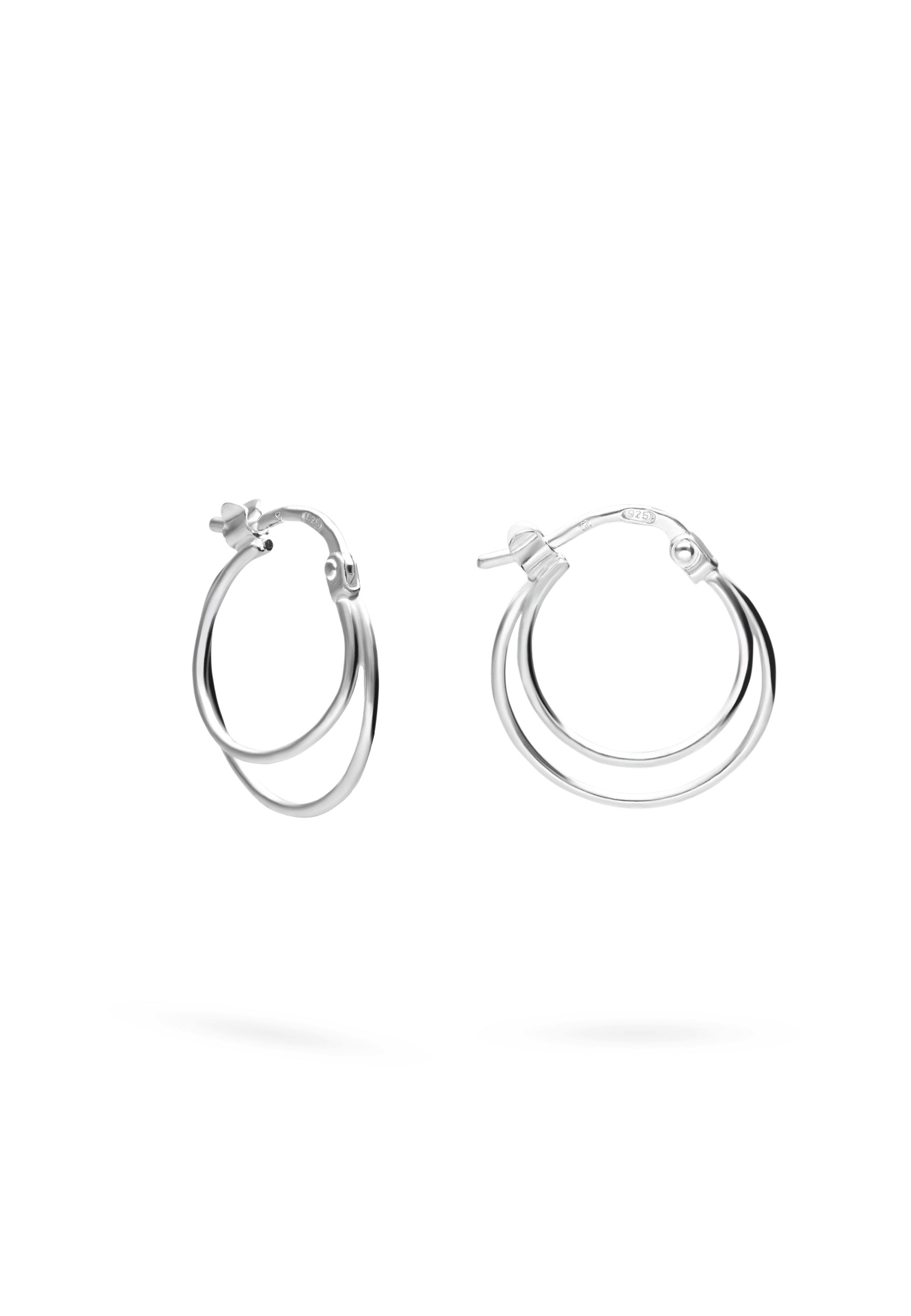 Orecchini A Cerchio Huggy In Argento 925 Placcato Oro – 16 Mm – Inizi