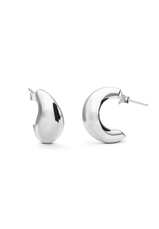 925 orecchini a lobo in argento sterling con zirconi all'ingrosso 925 orecchini a lobo in argento sterling con zirconi all'ingrosso