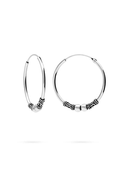 Orecchini Creativi Turchini In Cerchio Con Perla Bali – Fatti A Mano, Confezione Regalo In Organza, Lunghi 4 Cm, Stile Etnico