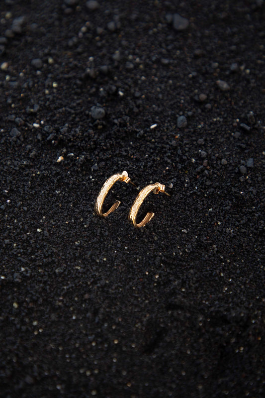 PENDIENTES JAIVIK (20MM) BAÑADOS EN ORO