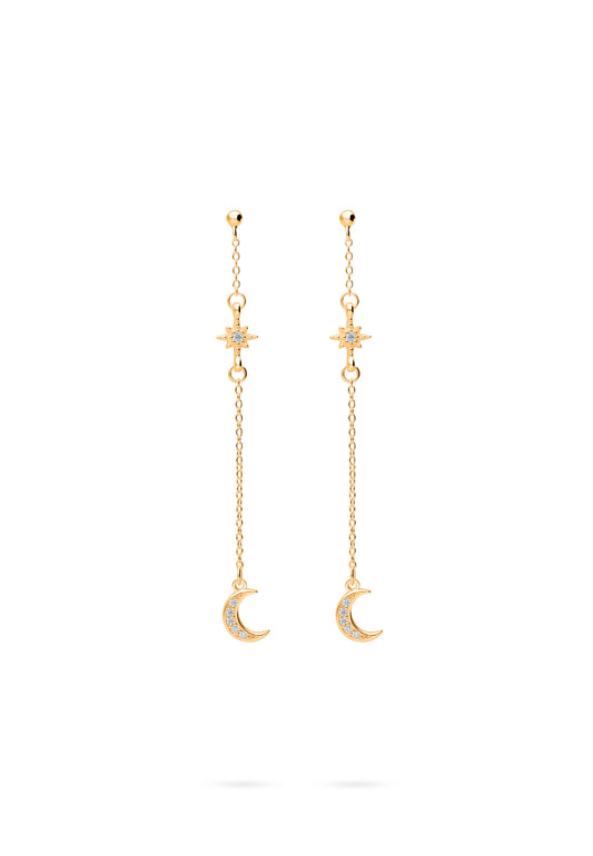 PENDIENTES LILAVATI BAÑADOS EN ORO