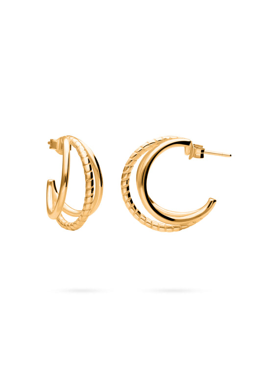 MUNRU EARRINGS (25MM) GOLD