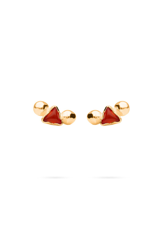 PENDIENTES SAITRAS BAÑADOS EN ORO