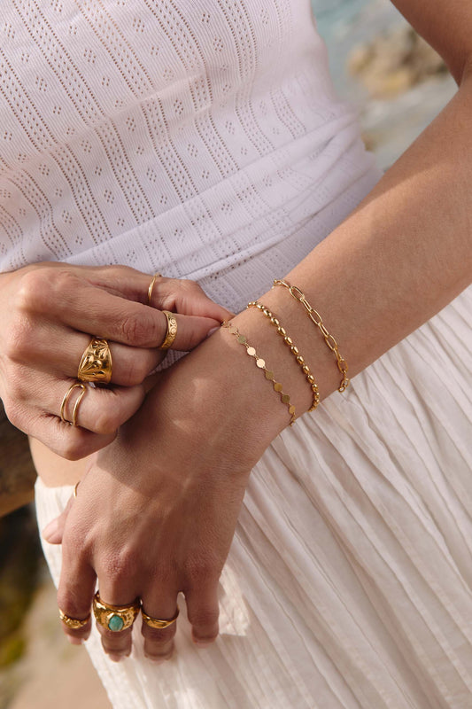 PULSERA DILRUBA BAÑADA EN ORO