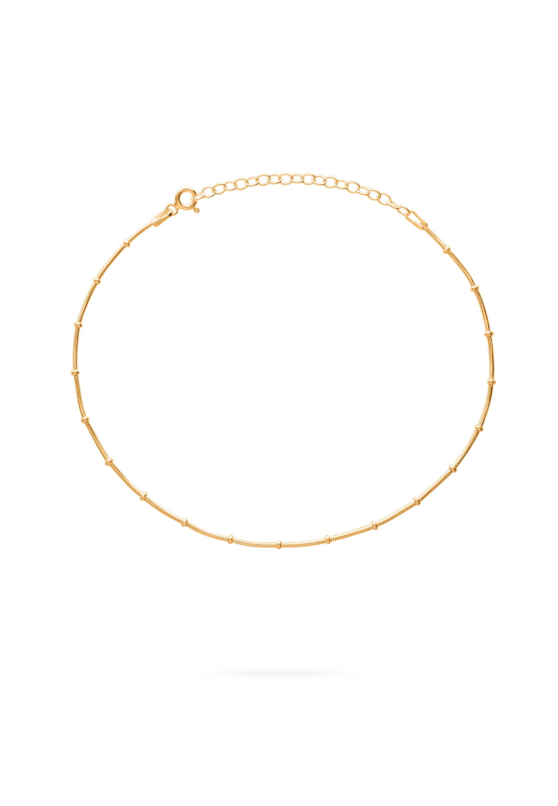 Tobillera Dharani Oro Foto Blanco