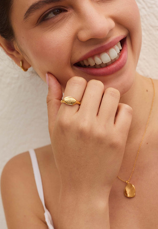 ANILLO MUHARI BAÑADO EN ORO