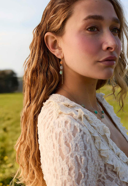 PENDIENTES DIPTI (11MM) BAÑADOS EN ORO