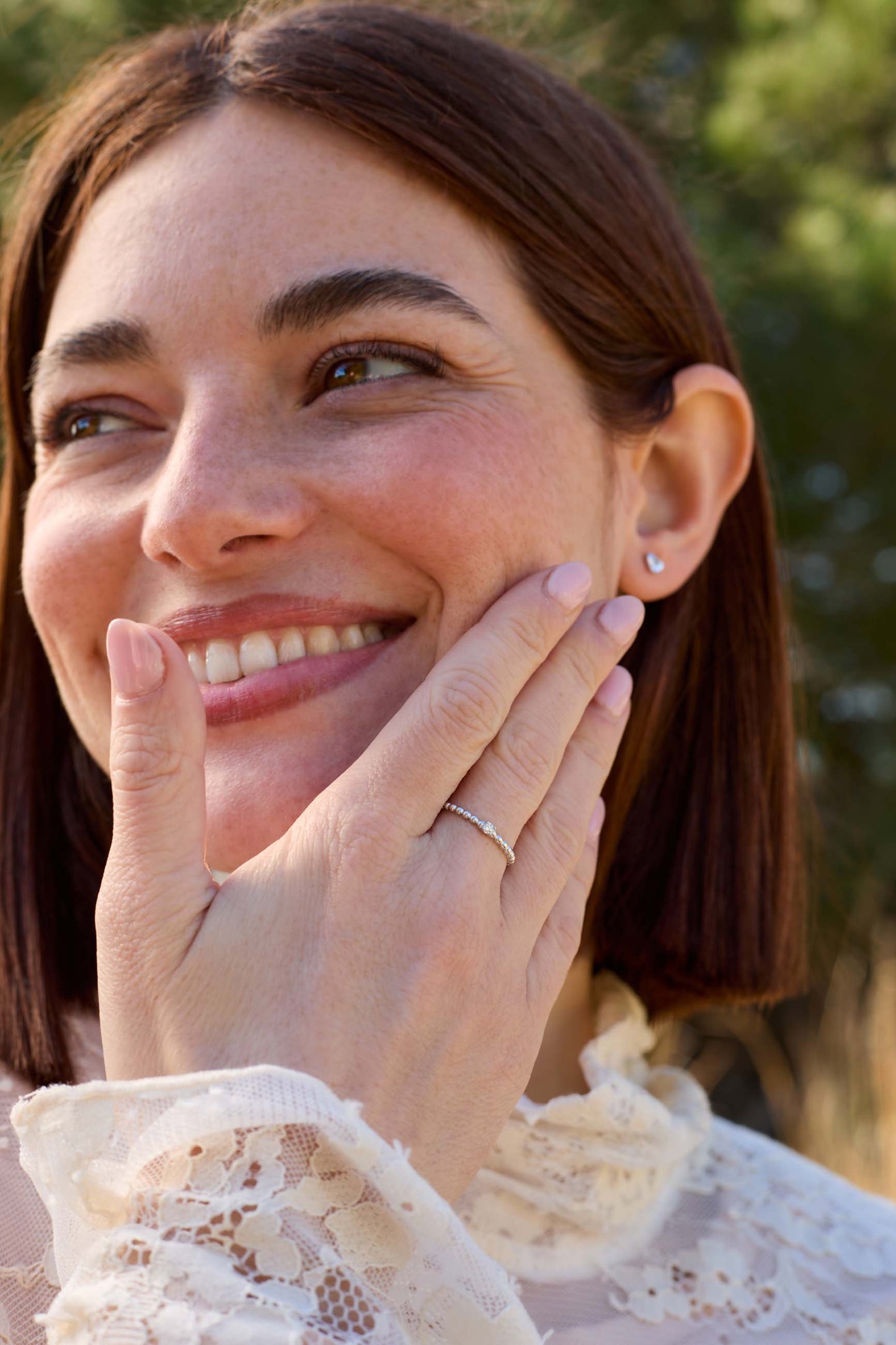 BAGUE ERIDANUS OR BLANC