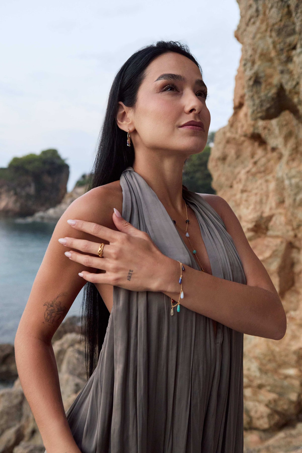 BAGUE MANIPURA PLAQUÉE OR
