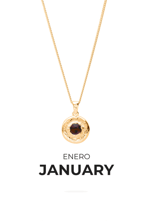 COLLAR PIEDRAS DE NACIMIENTO BAÑADO EN ORO