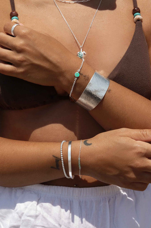 Braccialetto Di Perle D'acqua Dolce Con Ciondolo A Forma Di Ape, Realizzato In Argento Sterling - Italia - Foto 7