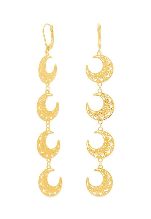 GOLD-PLATED CHAAND EARRINGS