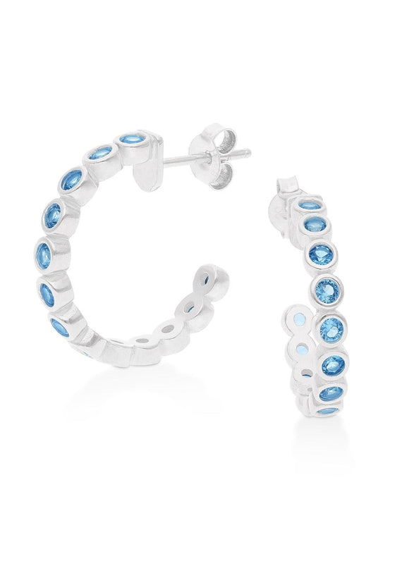 Orecchini Pendenti Orecchini A Cerchio In Argento Sterling 925 - Foto 10