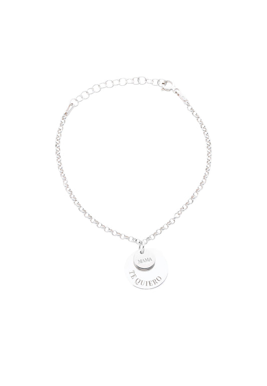 BRACCIALE DOPPIA PIASTRINA PERSONALIZZATO