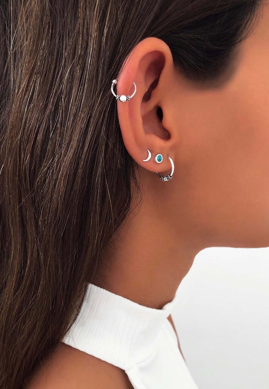 12mm silver deals hoop earrings