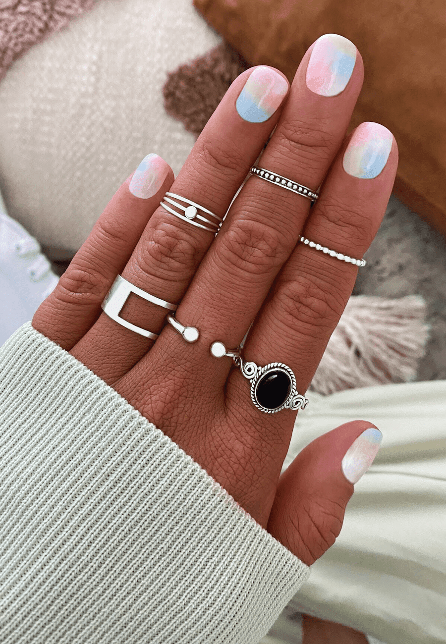 ANILLO ANDHERA Anillo de Plata con Piedra Ónix San Saru