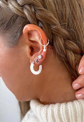 LeCalla Orecchini a Cerchio Balinesi in Argento Sterling S925 LeCalla Orecchini a Cerchio Balinesi in Argento Sterling S925