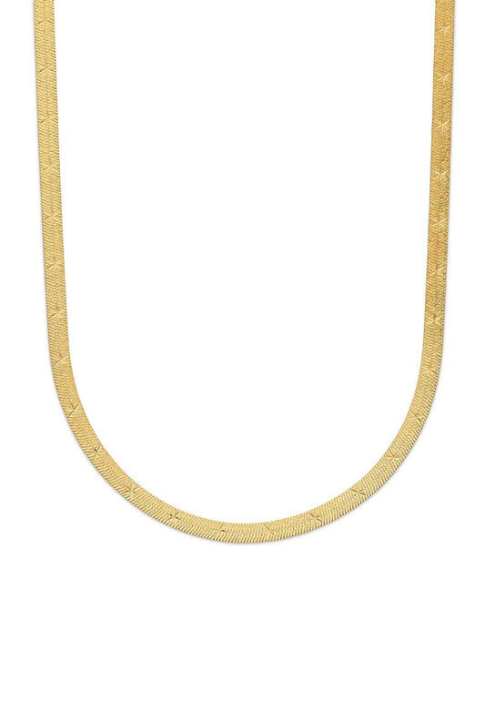 Choker chapado en oro plano Jada