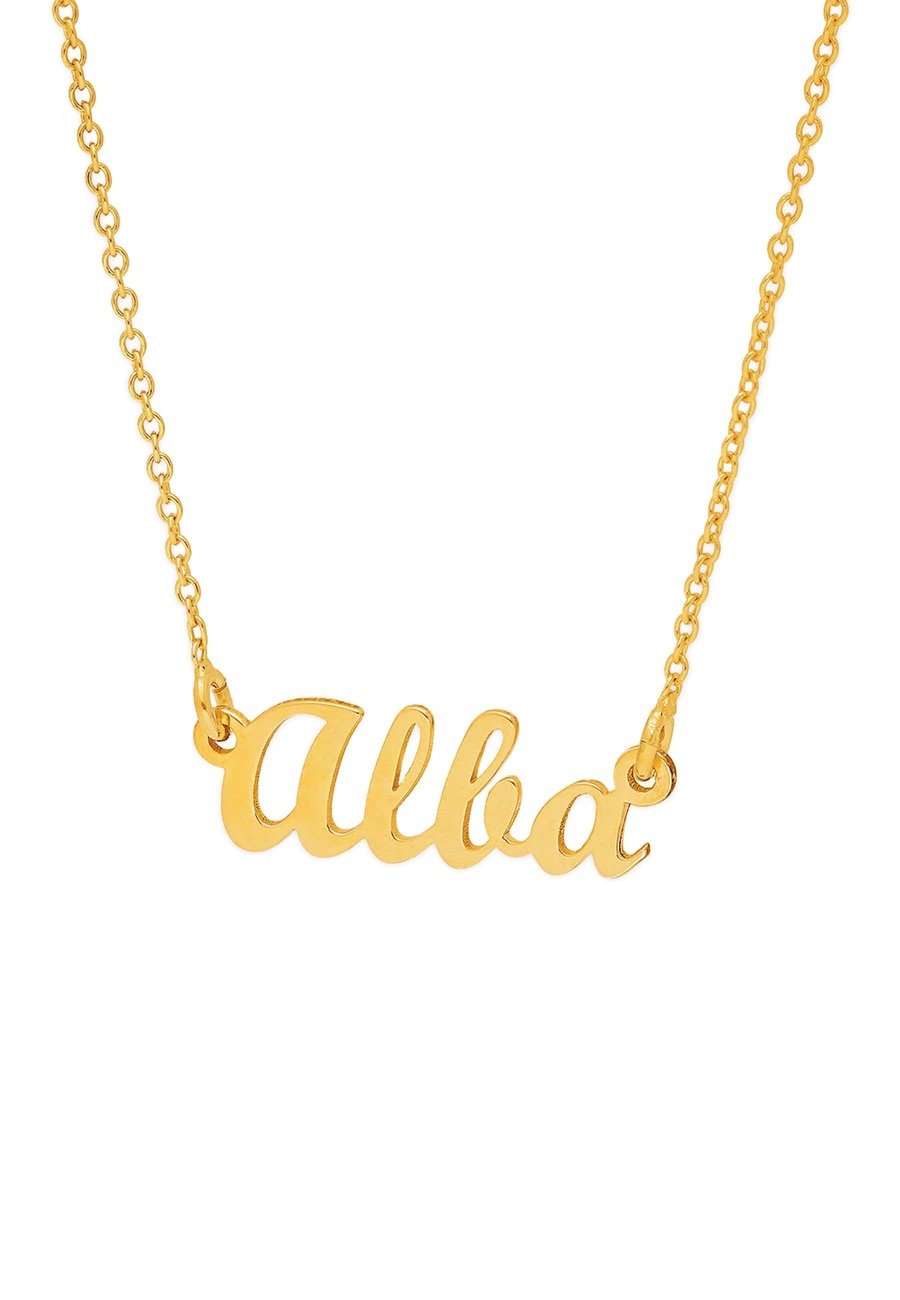 NAMA GOLD NECKLACE | Customizable Gold Necklace – San Saru