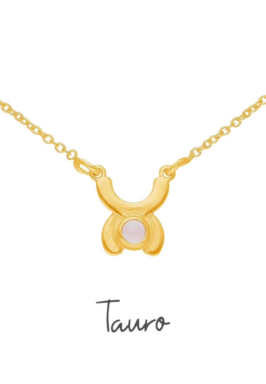 Collar zodiaco oro Tauro con piedra