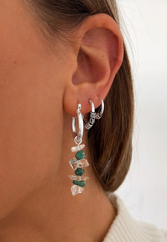 Orecchini in quarzo peridoto: argento sterling, gioielli con pietra portafortuna di agosto - Italia Orecchini in quarzo peridoto: argento sterling, gioielli con pietra portafortuna di agosto - Italia